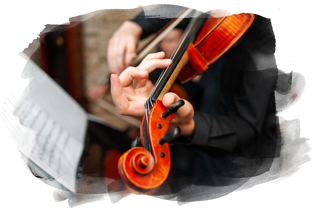 Music school for violin Musician Playing Violin