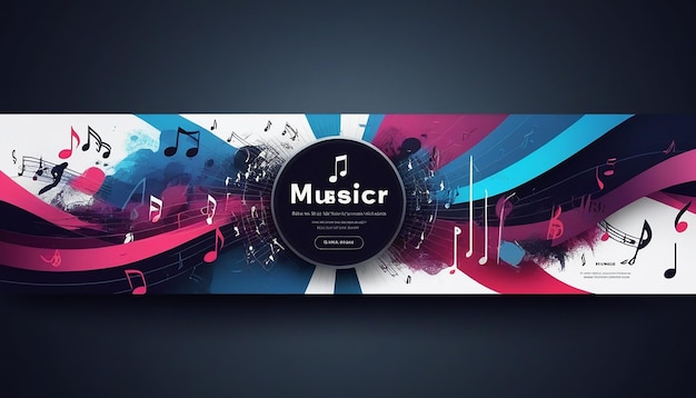 Photo music web banner