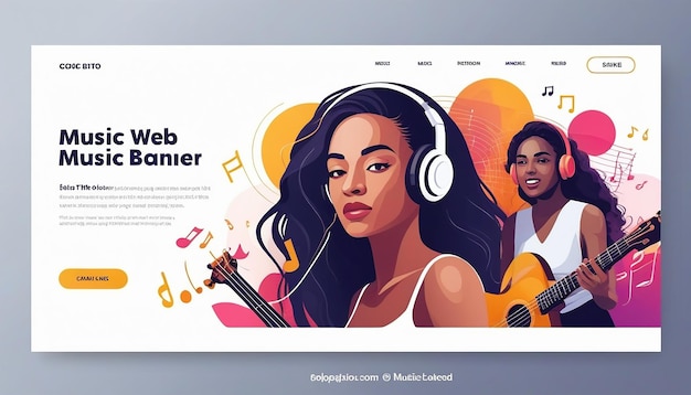 Music web banner