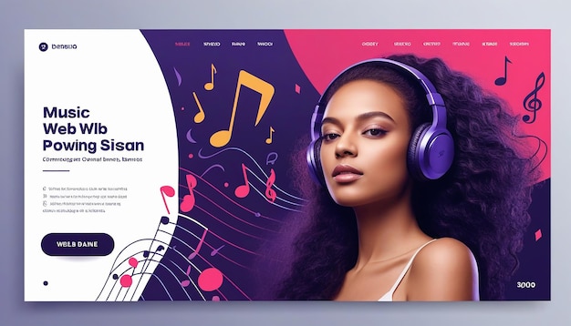 Music web banner