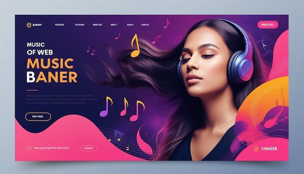 Music web banner