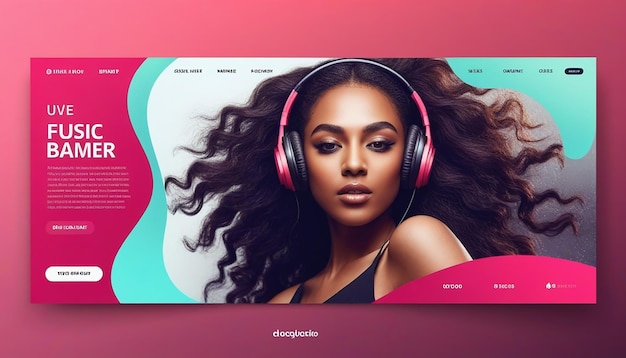 Music web banner