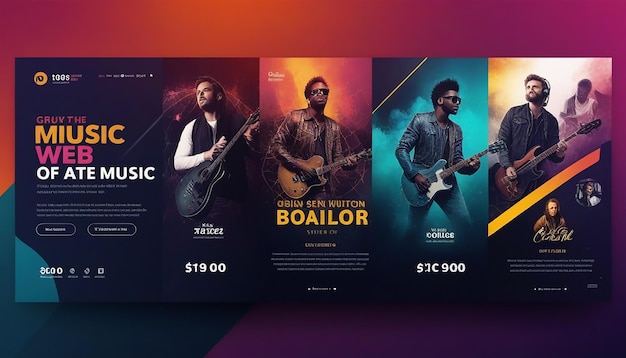 Photo music web banner