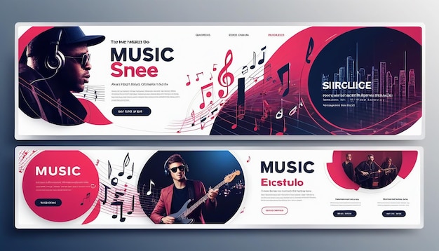 Music web banner