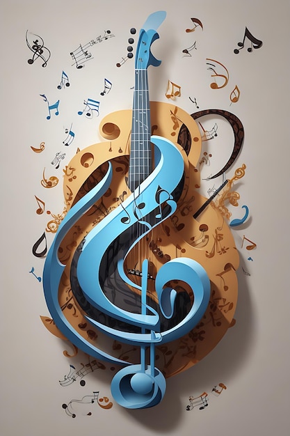 Musical Guitar Vector and Illustration Collection