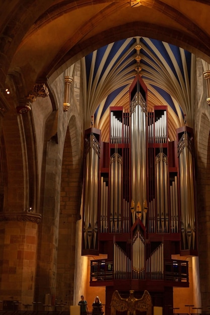 Musical instrument in the Church of Britain United Kingdom Edinburgh May 2022