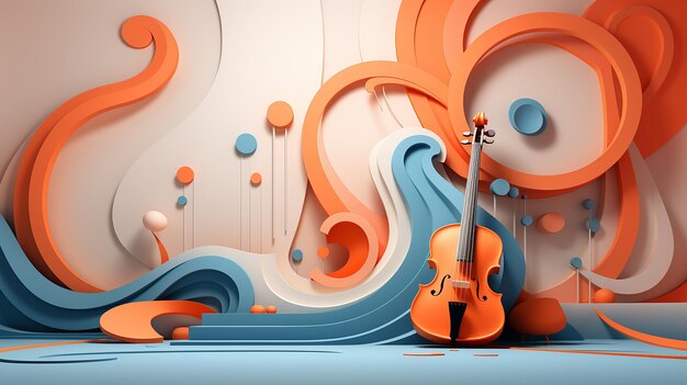 Musical Instruments and Sports Equipment Background