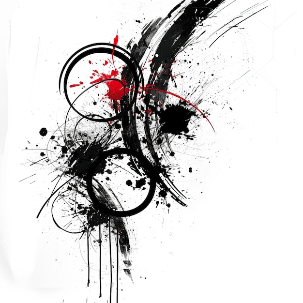 Musical Intruments in Abstract Style with Music Notes