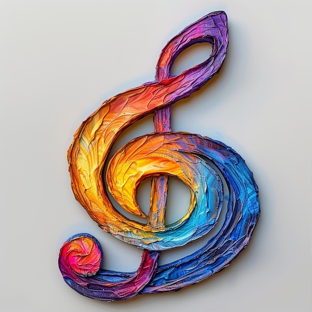 Musical Intruments in Abstract Style with Music Notes