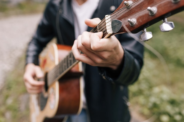 Musician guitar player artist performer practice concept