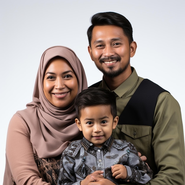 A muslim and corean family