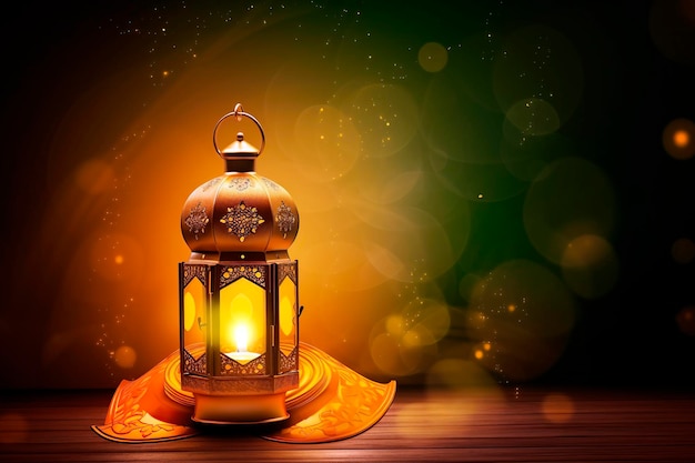 The Muslim feast of the holy month of Ramadan Kareem generated by AI