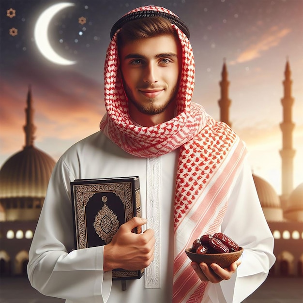 A MUSLIM MAN IN RAMADAN