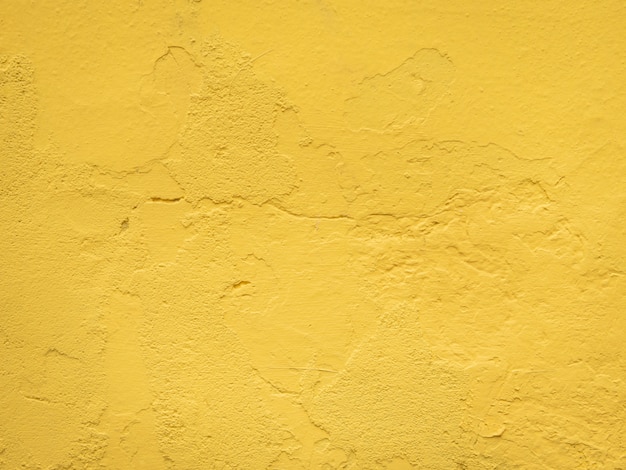 Mustard yellow cement wall