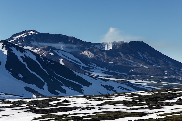 Mutnovsky Volcano active volcano of Kamchatka Peninsula