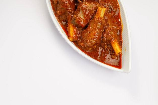 Mutton curry or Lamb curry spicy Indian cuisine