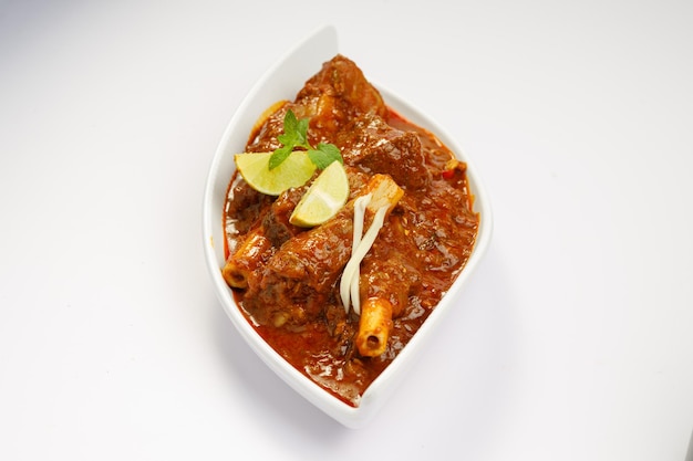 Mutton curry or Lamb curry spicy Indian cuisine