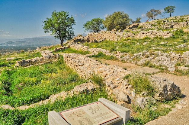 Mycenae in Peloponnese GreeceArgolis