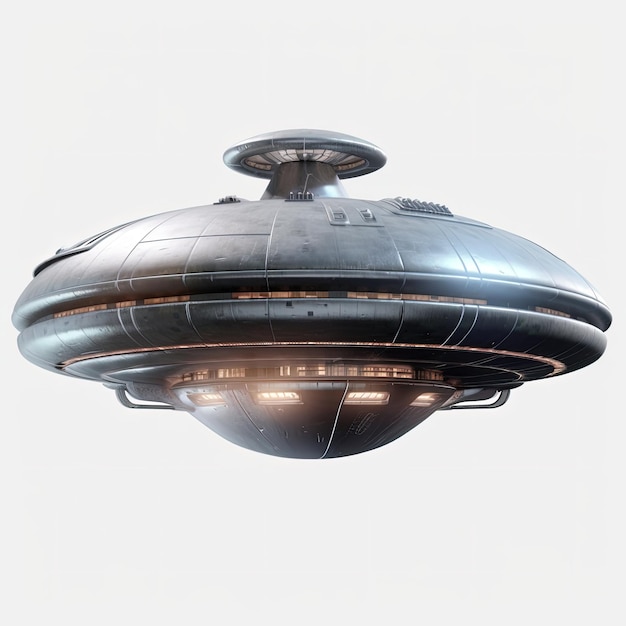 Mysteries of the Cosmos Capturing a UFO Flying Saucer Generative AI