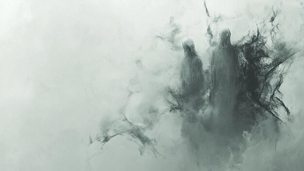 Mysterious Figures in Mist