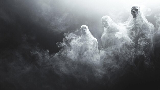 Mysterious Figures in Mist