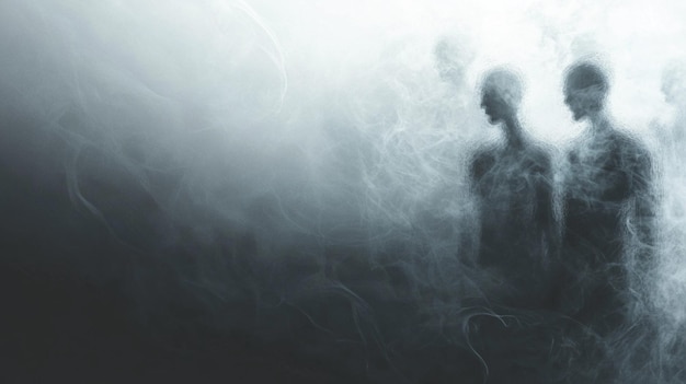 Mysterious Figures in Mist