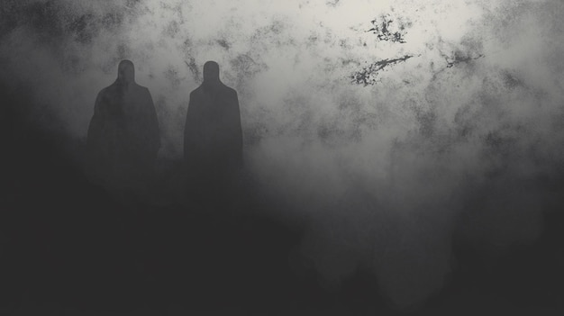 Mysterious Figures in Mist