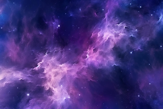 Mysterious galaxy background with purple tones