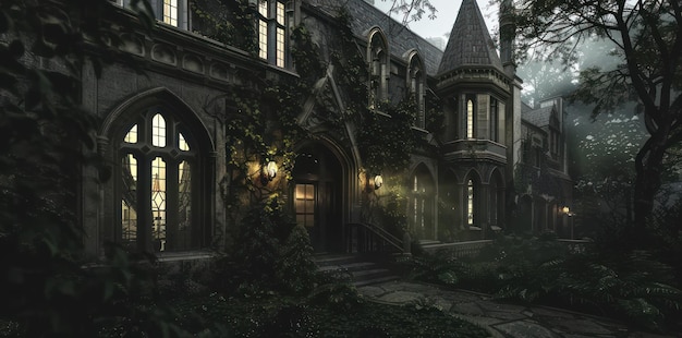 A Mysterious Gothic Mansion