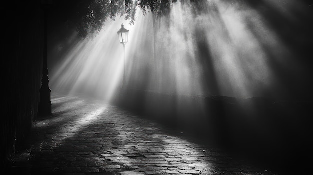 Mysterious Light in the Fog