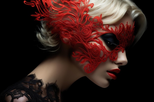 Mystery girl hidden under the veil cassock mask elegance gentlemanly luxury carnival ball overeating mystery and fantasy creative photos and elegant stylish presentation