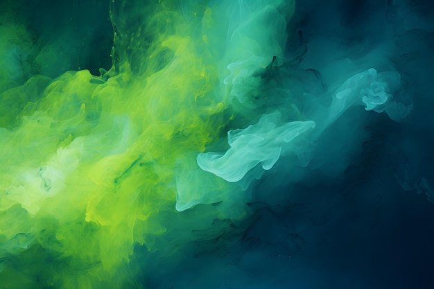 Mystic GreenBlue Melange Abstract Blend Background