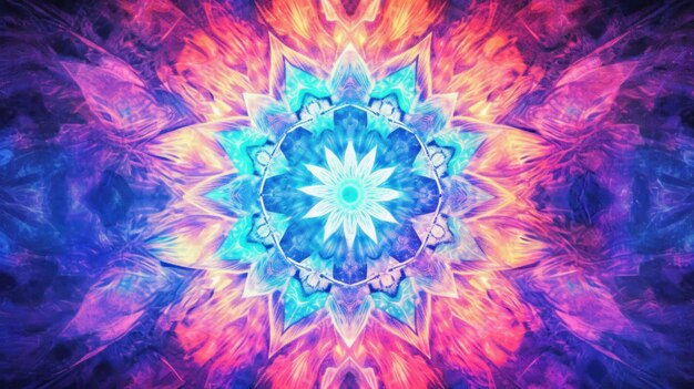 Mystic Kaleidoscope Copy Space