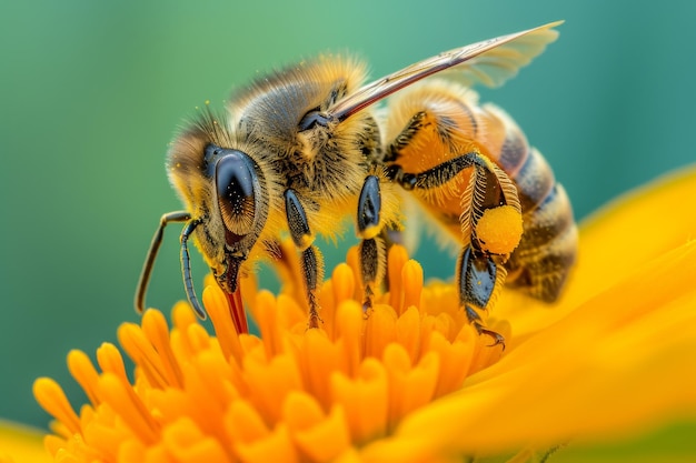 Mystic portrait of Alkohol Bee on flower essence