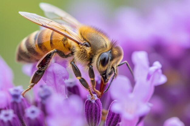 Mystic portrait of Alkohol Bee on flower essence