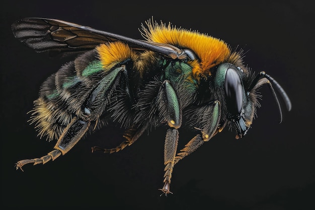 Mystic portrait of Carpenter Bee in studio