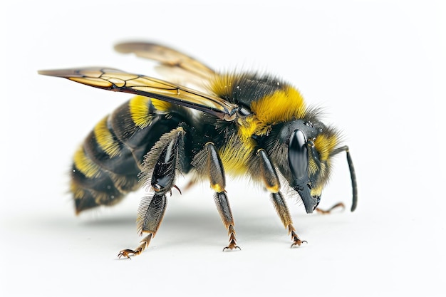 Mystic portrait of Drone Bee on flower essence