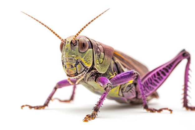 Mystic portrait of Purple Coneheaded Grasshopper