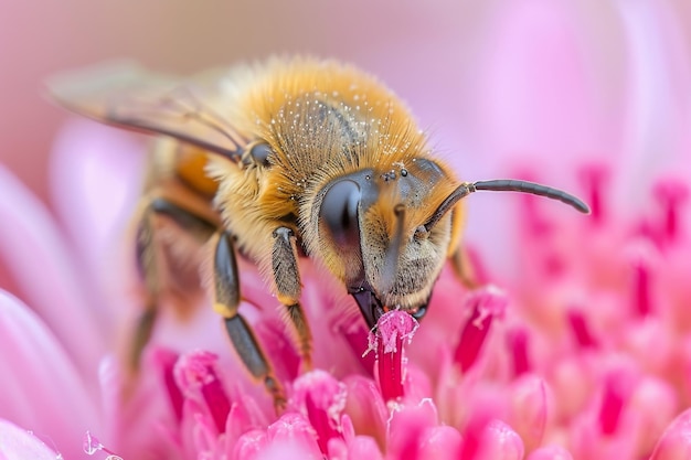 Mystic portrait of Robber Bee on flower essence