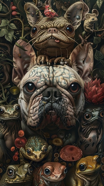 The Mystical Gaze of a French Bulldog