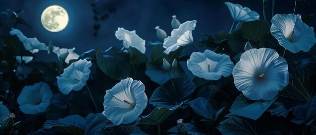 Mystical Moonflowers Opening