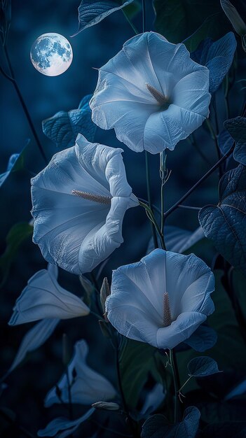 Mystical Moonflowers Opening