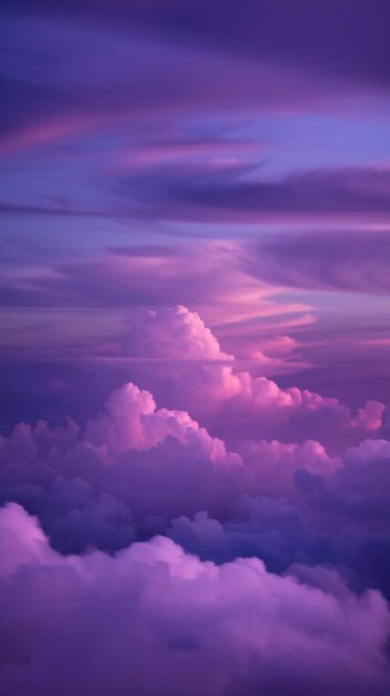 Photo mystical moonlit sky purple gradient floating lanterns pink flower field dreamy atmosphere