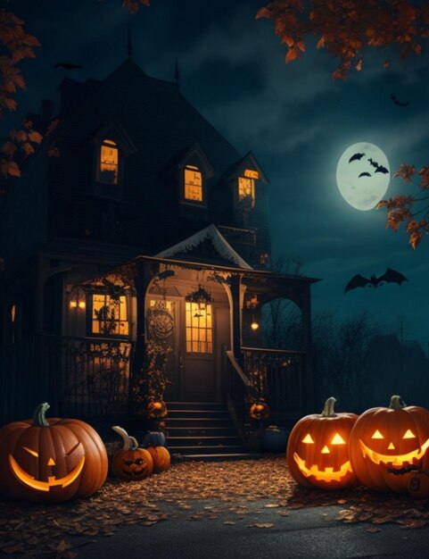 Mystical Nocturnal Haunting Halloween design