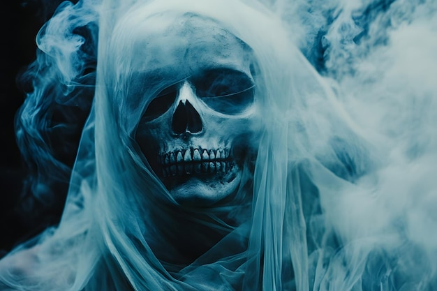 Mystical Skull in Smoke