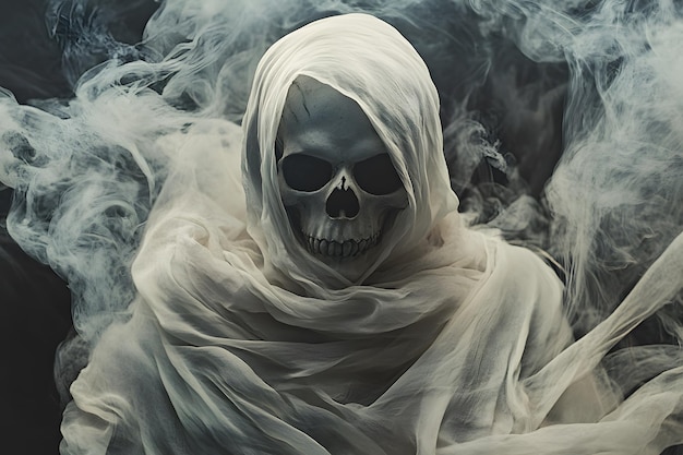 Mystical Skull in Smoke