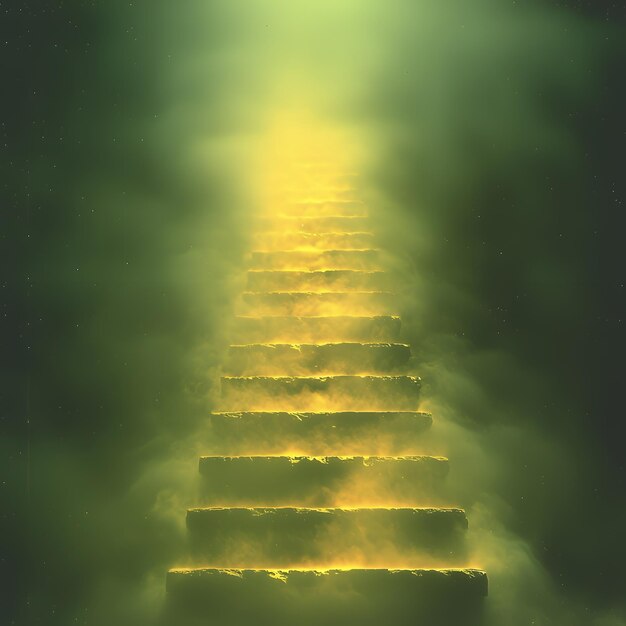 Photo mystical stairway to heaven