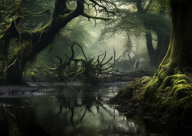 Mystical Woods A Simon EesInspired Misty Forest Photograph