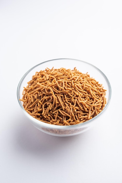 Nachni or Ragi Sev is a delicious crispy noodle made from finger millets healthy Indian food