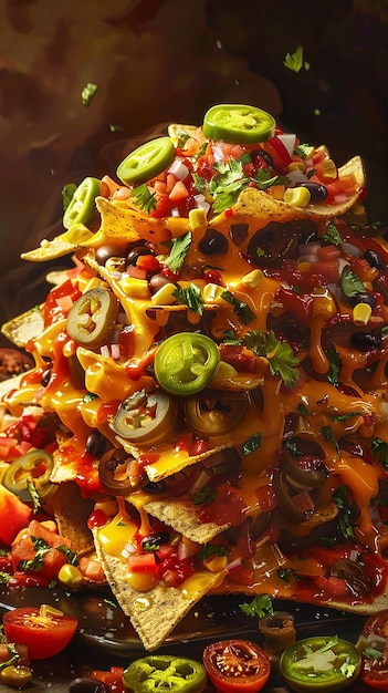 Nacho Tower Digital Painting